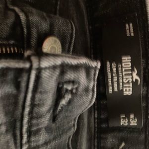 Hollister jeans ripped black jeans